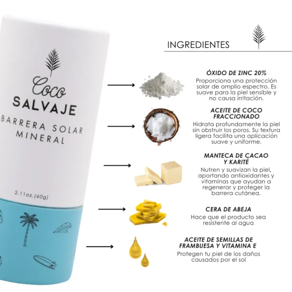 Barrera Solar Mineral Coco Salvaje - Image 2